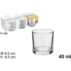 VASO CRISTAL PACK 6 CHUPITOS ISTAMBUL 40ML