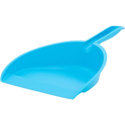 RECOGEDOR MANO PLASTICO AZUL CELESTE