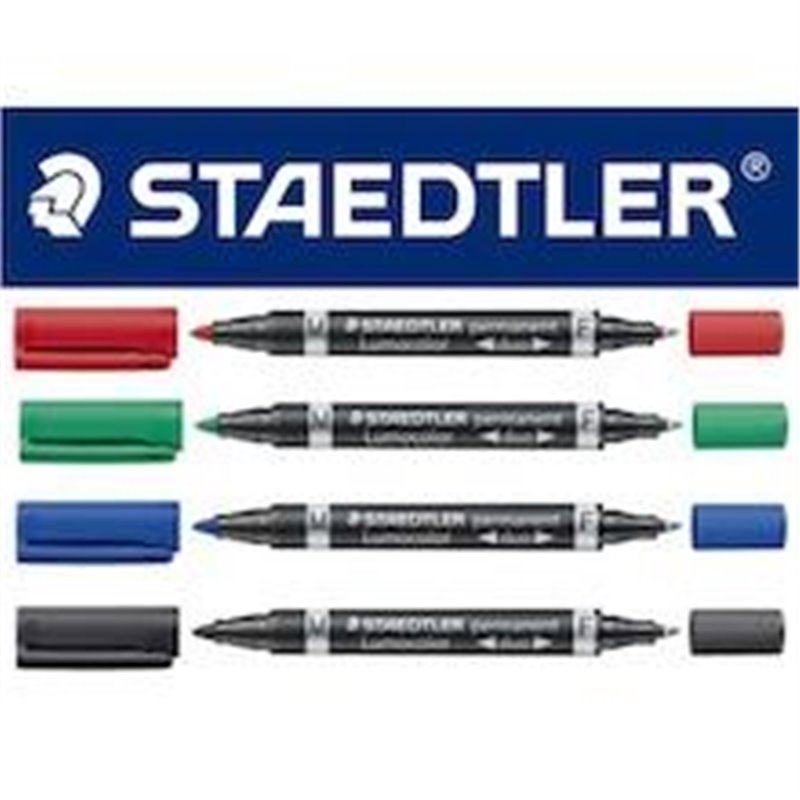 ROTULADOR PERMANENTE STAEDTLER LUMOCOLOR DUO