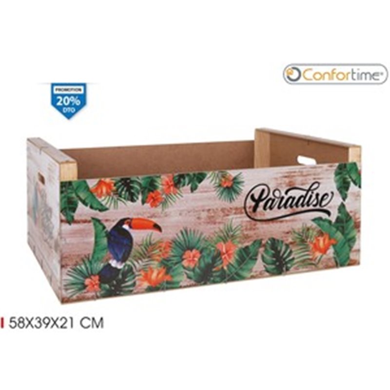 CAJA WOOD BRILLO58X39X21 PARADISE CONFORTIME