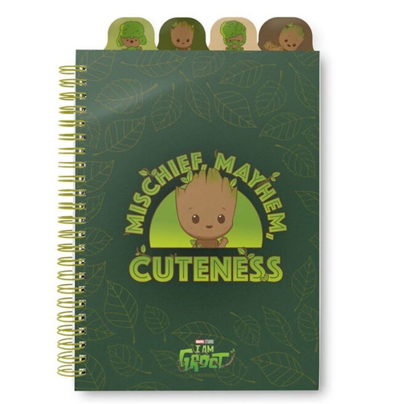 Cuaderno A5 Groot Marvel