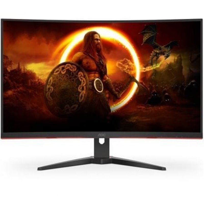 Monitor Gaming Curvo AOC CQ32G2SE/BK 31.5"/ QHD/ 1ms/ 165Hz/ VA/ Multimedia/ Negro