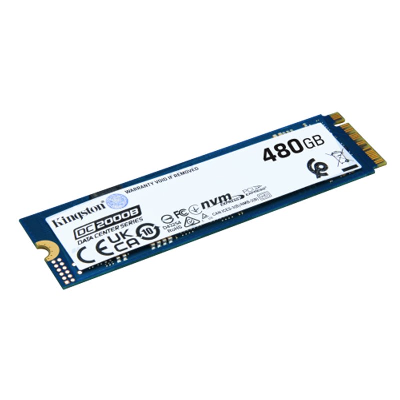 Kingston Technology DC2000B M.2 480 GB PCI Express 4.0 NVMe 3D TLC