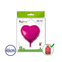 GLOBO POLIAMIDA CORAZON  Ø 46 CM APROX