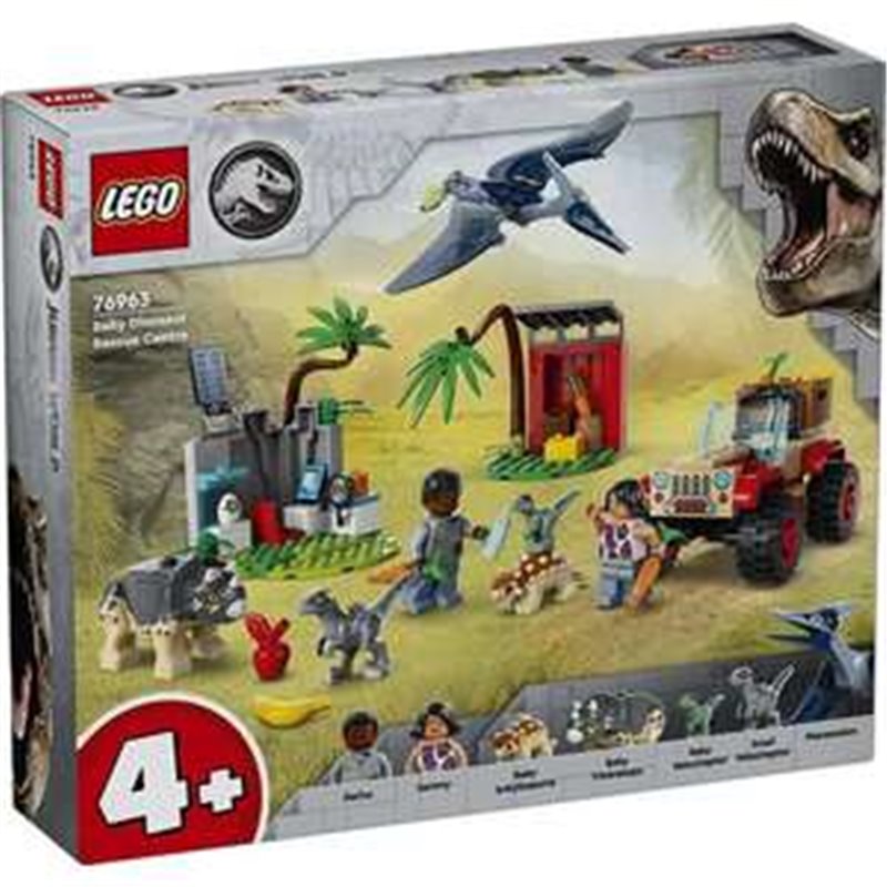 CENTRO DE RESCATE DE CRÍAS DE DINOSAURIO LEGO JURASSIC WORLD