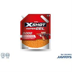 BOLA HYPERGEL X-SHOT EN BLISTER (3.000 BOLAS DE GEL) 12CM