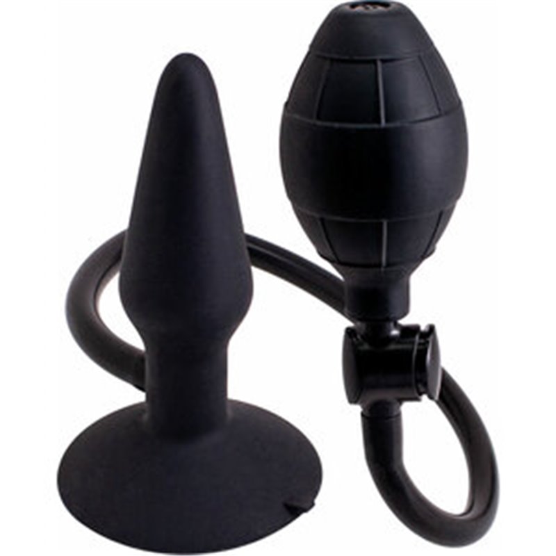 BUTT PLUG HINCHABLE S - NEGRO