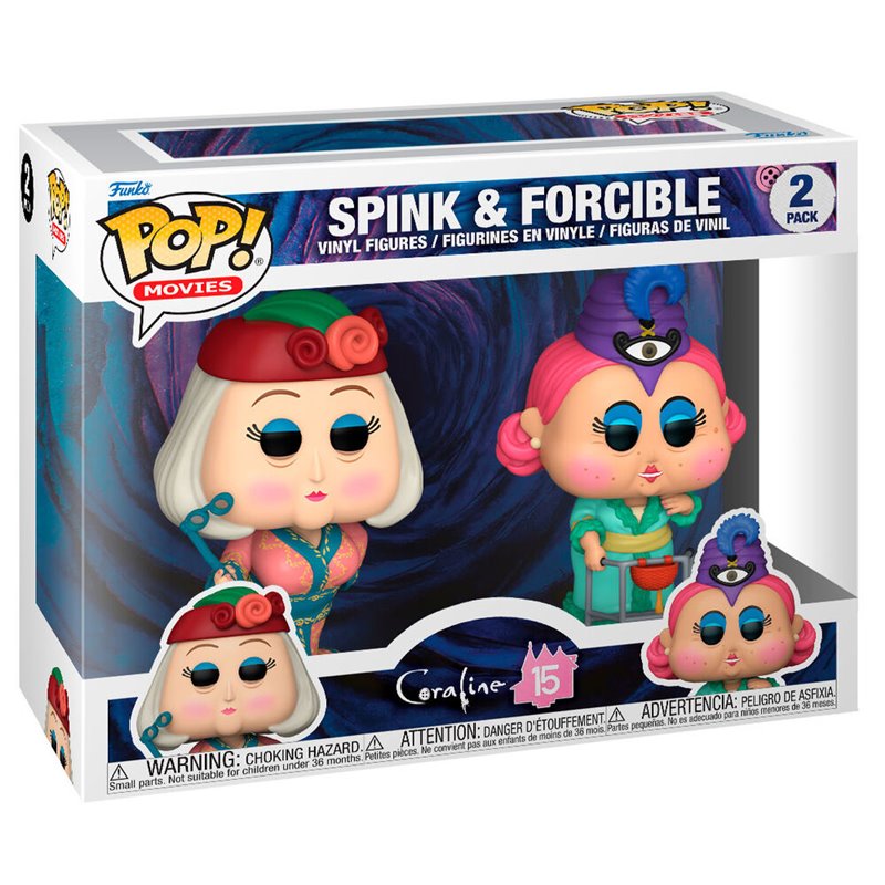 Blister 2 figuras POP Coraline Spink & Forcible