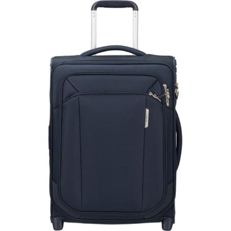 Maleta de Cabina Samsonite Respark Upright Expansible 55cm/ 55x40x27cm/ 2 Ruedas/ Azul Medianoche