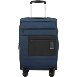 Maleta de Cabina Samsonite Vaycay Spinner Expansible 55cm/ 55x35x25cm/ 4 Ruedas/ Azul Marino