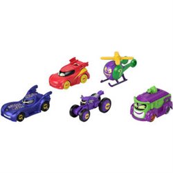 BLISTER 5 COCHES BATWHEELS DC COMICS