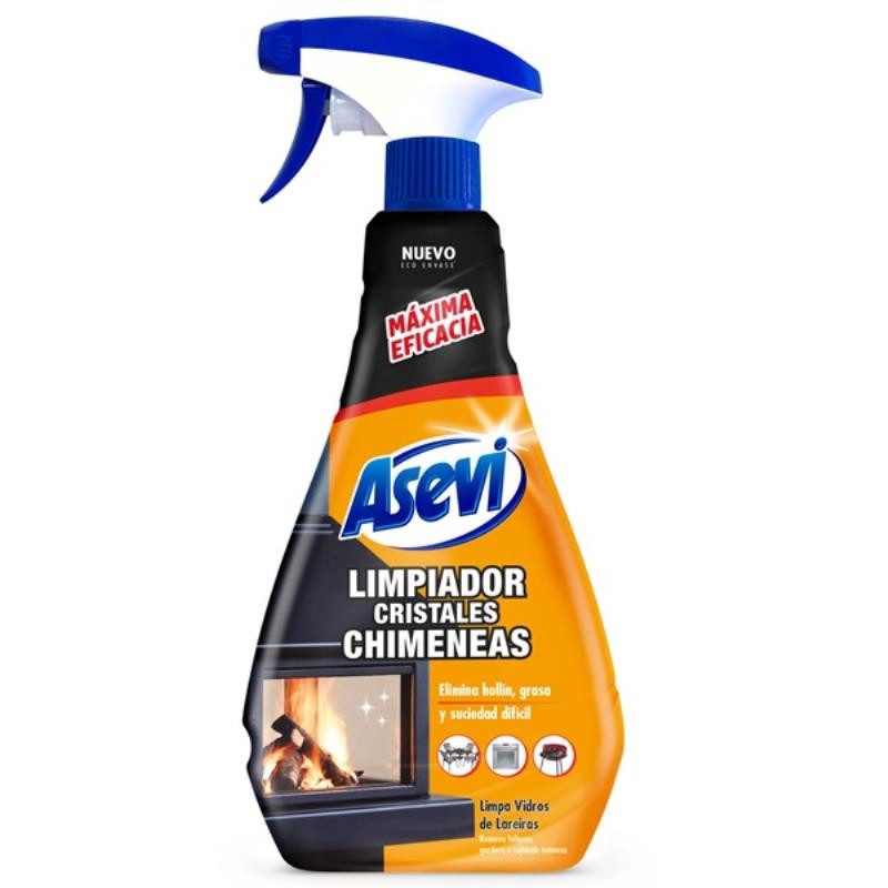 ASEVI LIMPIADOR DE CRISTALES DE CHIMENEAS 650 ML.