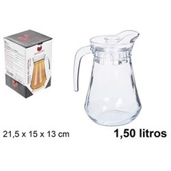 JARRA DE CRISTAL CON TAPA 1.5L