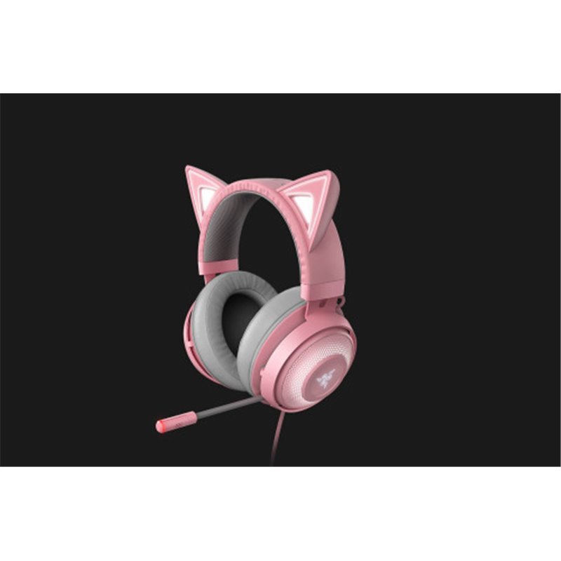 Razer Kraken Kitty Auriculares Alámbrico Diadema Juego Gris, Rosa