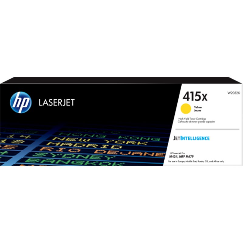 HP Cartucho de tóner Original LaserJet 415X amarillo de alta capacidad