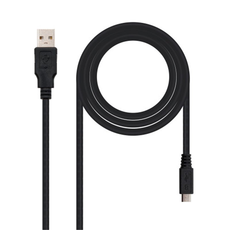 Nanocable 10.01.0503 cable USB 3 m USB 2.0 USB A Micro-USB B Negro