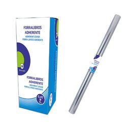 FORRALIBROS ADHERENTE PVC 5M X 45 CM. TRANSPARENTE BISMARK 315626