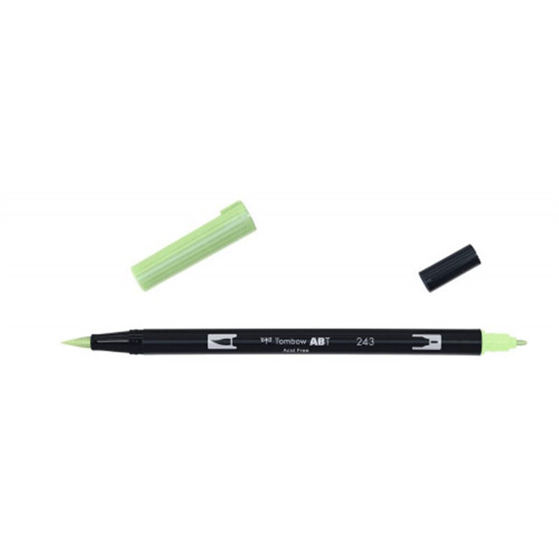 ROTULADOR DOBLE PUNTA PINCEL COLOR MINT TOMBOW ABT-243