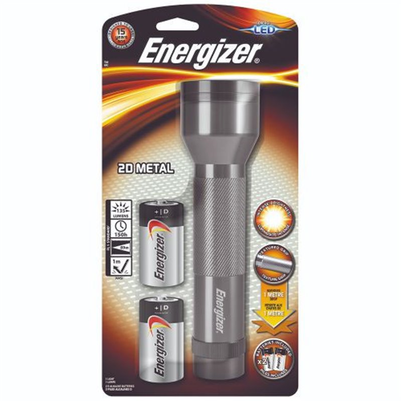 LINTERNA LED METAL 2D DISTANCIA 73 M. ENERGIZER E30069600