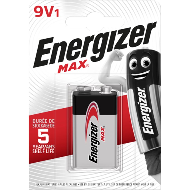 Energizer Max – 9V Batería de un solo uso Alcalino