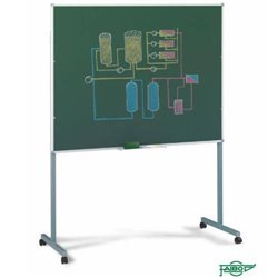 JUEGO SOPORTE METALICO CON RUEDAS PARA PIZARRAS FAIBO 190X60 CM. FAIBO 18RT