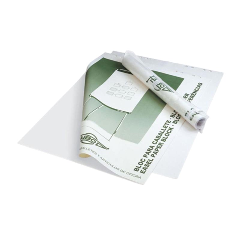 FAIBO bloc papel para pizarra 25 hojas Blanco