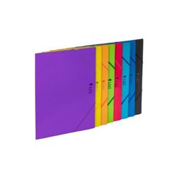 CARPETA SOLAPAS CARTON "LUZ" TAMAÑO FOLIO CON GOMA COLOR ROJO CARCHIVO 2033L60