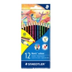 ESTUCHE 12 LAPICES DE COLORES NORIS COLOUR SURTIDOS STAEDTLER 185 C12