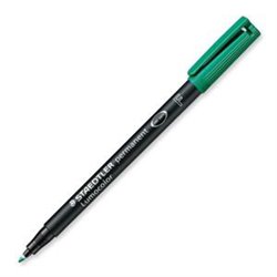 MARCADOR LUMOCOLOR PERMANENTE PUNTA FINA 0,6MM. VERDE STAEDTLER 318-5