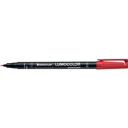 MARCADOR LUMOCOLOR PERMANENTE PUNTA SUPERFINA 0,4MM. ROJO STAEDTLER 313-2