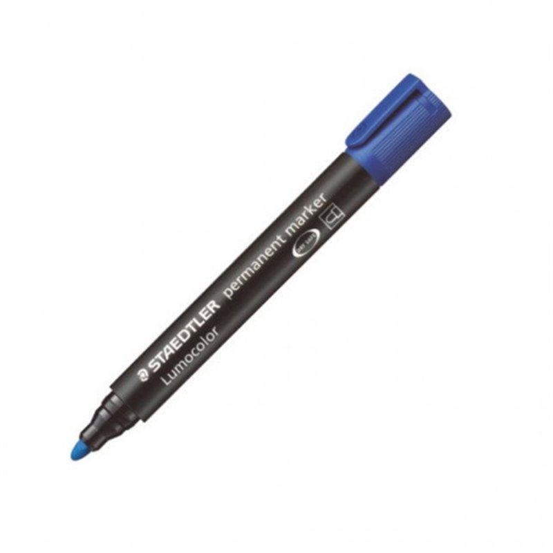 MARCADOR PERMANENTE LUMOCOLOR 352 TRAZO 2MM. AZUL STAEDTLER 352-3