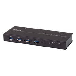 ATEN Switch de periféricos formato industrial USB 3.2 Gen 1 de 4 x 4 puertos