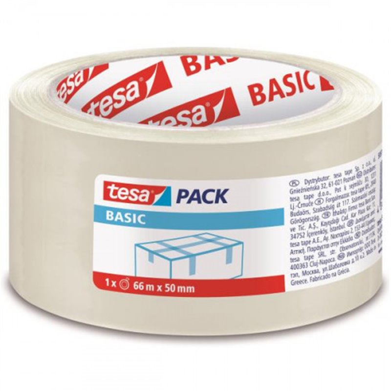 PACK 6 CINTAS DE EMBALAJE BASIC 50MM.X66M. TRANSPARENTE TESA 58570-00000-00