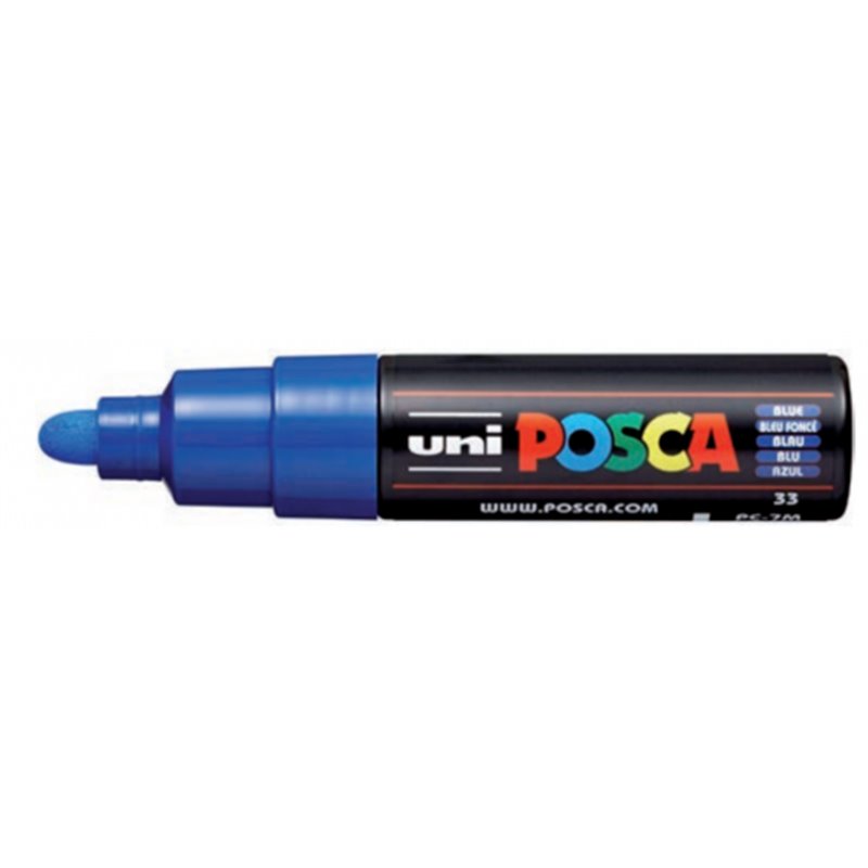 ROTULADOR NO PERMANENTE 4,5-5,5MM. PC-7M AZUL UNI-BALL 300145000