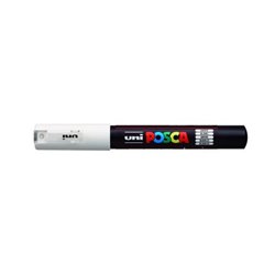 ROTULADOR NO PERMANENTE PC-1M PUNTA CONICA 0,7MM BLANCO UNI-BALL 284992000