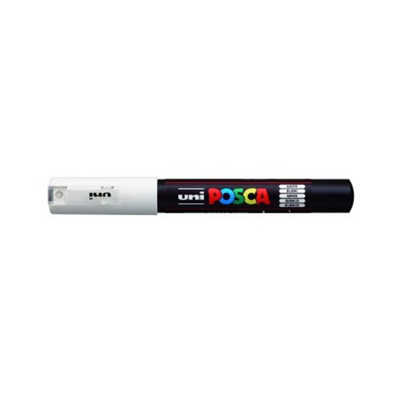 ROTULADOR NO PERMANENTE PC-1M PUNTA CONICA 0,7MM BLANCO UNI-BALL 284992000