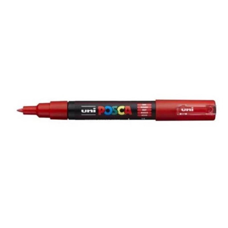 ROTULADOR NO PERMANENTE PC-1M PUNTA CONICA 0,7MM ROJO UNI-BALL 285072000