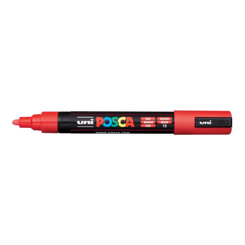 MARCADOR PC-5M POSCA 1.8-2.5MM ROJO UNI-BALL 286617000