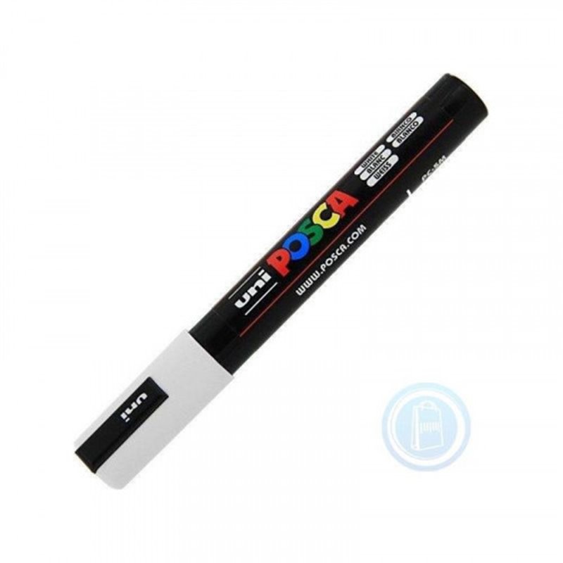 MARCADOR PC-5M POSCA 1.8-2.5MM BLANCO UNI-BALL 286518000