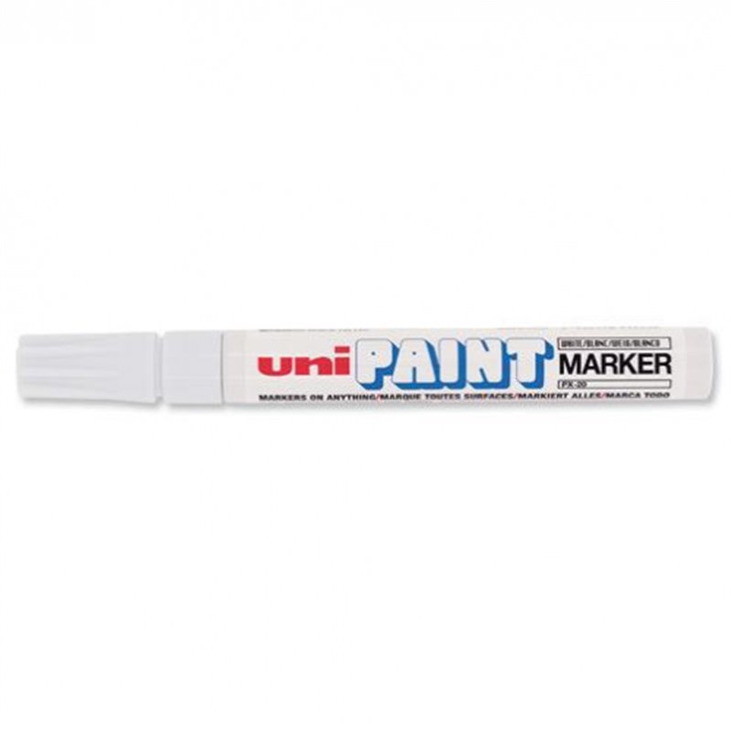 MARCADOR PERMANENTE PUNTA M 2,2-2,8MM. BLANCO UNI-BALL 545491000