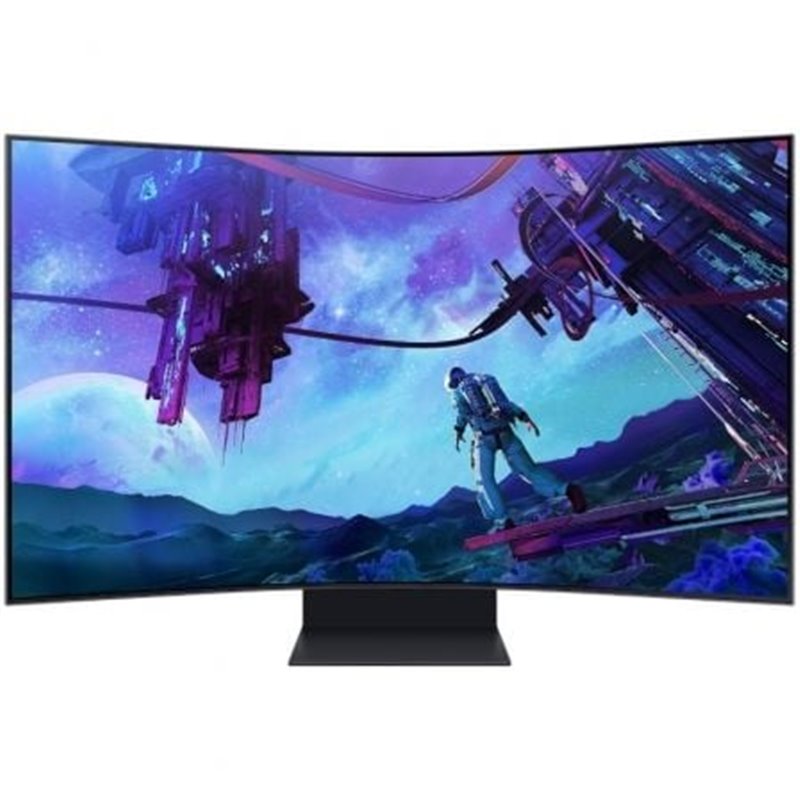 Monitor Gaming Curvo Samsung Odyssey Ark S55CG970NU 55"/ 4K/ 1ms/ 165Hz/ VA/ Regulable en altura/ Smart TV/ Multimedia/ Negro