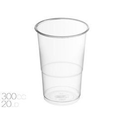 VASOS PLASTICO x 20uni. 300 cc.TRANSPARENTE