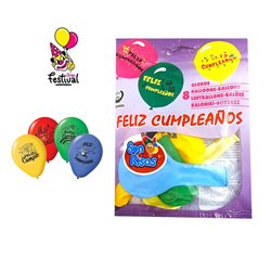 GLOBOS  FELIZ CUMPLEAÑOS