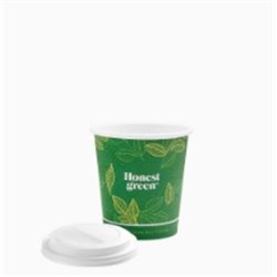 VASO CARTON ECO GREEN CON TAPA 120CC 25UDS