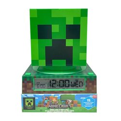 Lampara 3D con despertador Minecraft