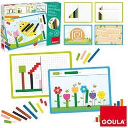 GOULA JUEGO ACTIVIDADES CON REGLETAS DE MADERA