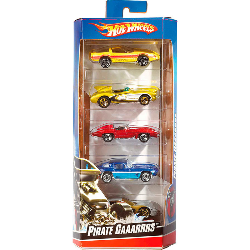 Blister 5 coches Hot Wheels surtido