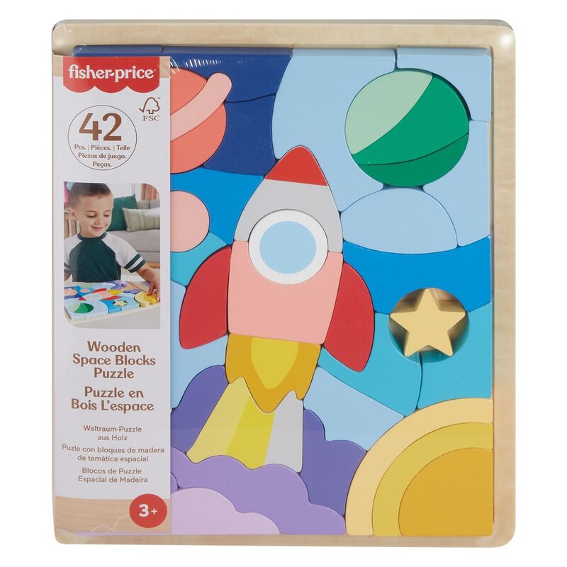 Puzzle Espacio madera 42pzs