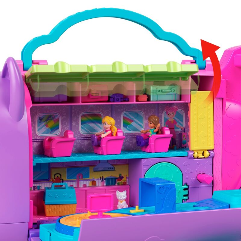 Cofre Avion de gatito Polly Pocket