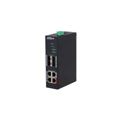 (DH-HS4408-4ET-96) DAHUA SWITCH4 PUERTOS 10/100 + 4SFP GIGABIT 96W MANAGED L2  HARDENED POE